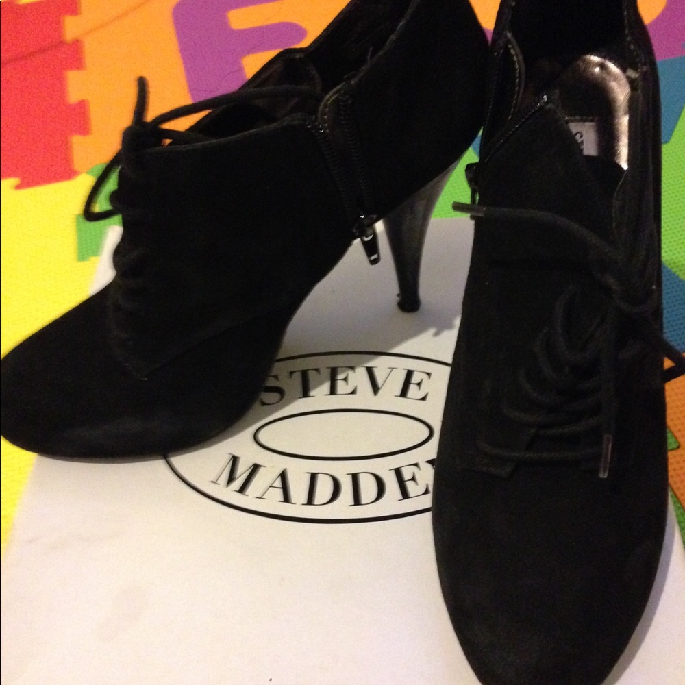 Black Suede Steve Madden Heels